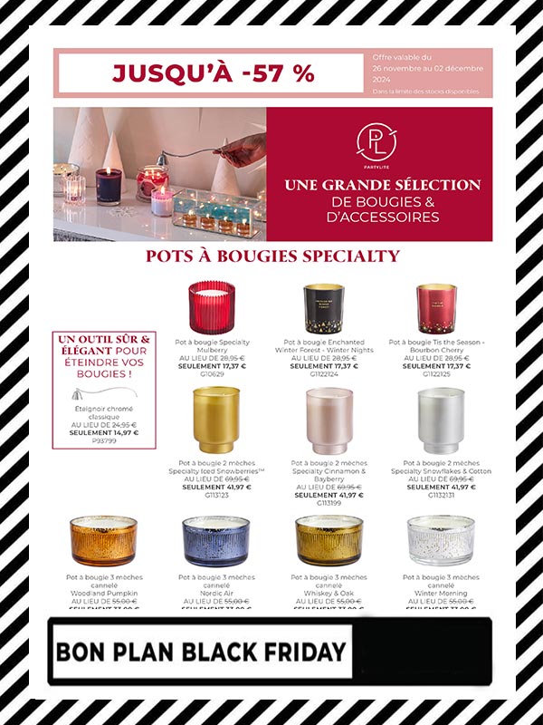 Pots à bougie Partylite