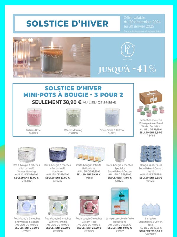 Bougies accessoires Partylite